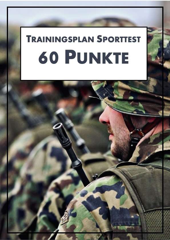 militär sporttest trainingsplan 60