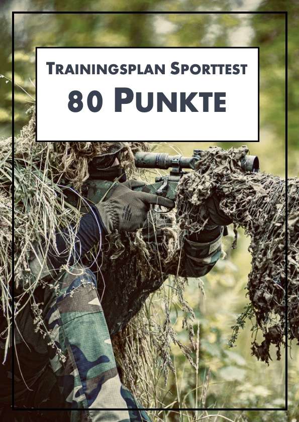 militär sporttest trainingsplan 80